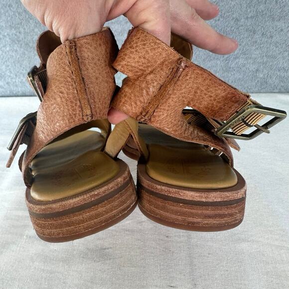 Kork Ease Woman’s sz 6 Leather Buckle Baltea Gladiator Sandals  Flat - Picture 8 of 8